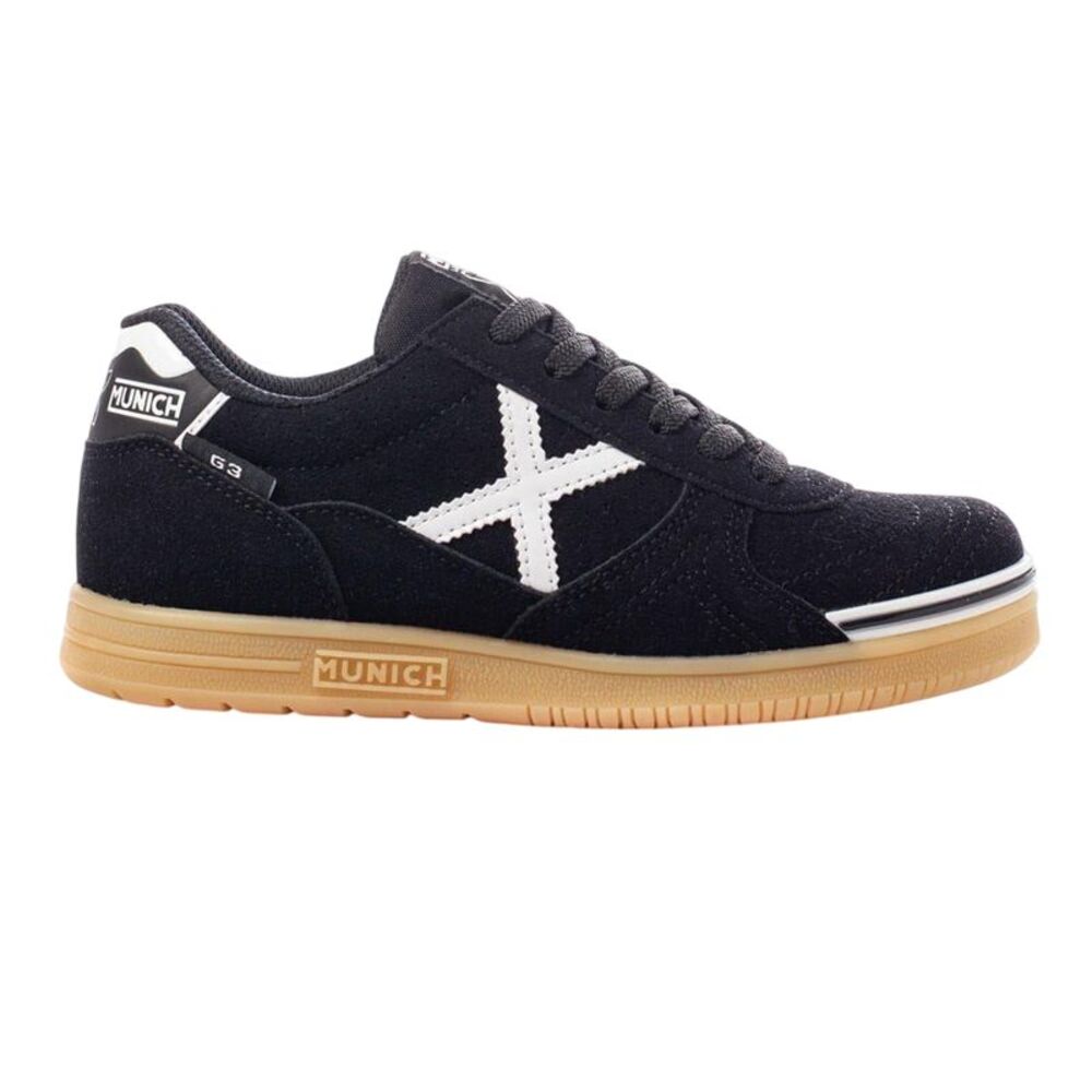 Munich Childrens/Kids G3 Profit Flat Sneakers / Black/White